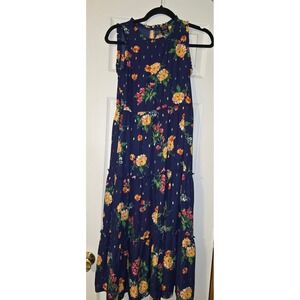 Girls Zunie Dress Size 10/12 Floral Flowers